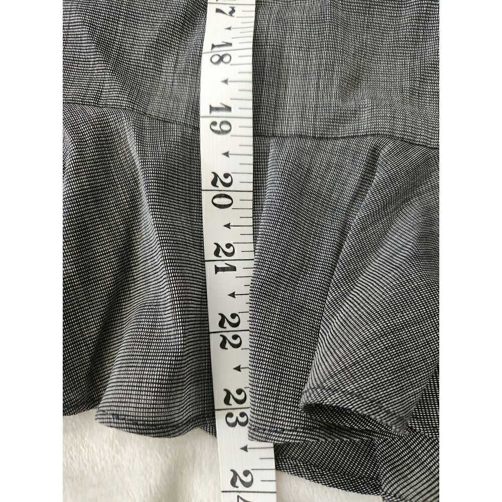 Lafayette 148 wool blend ruffle hem skirt sz 10P back zip career professional - Picture 10 of 10